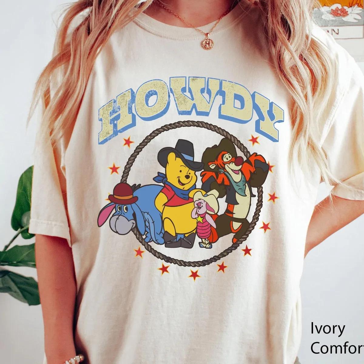 Winnie The Pooh Western Cowboy Group Shirt 2