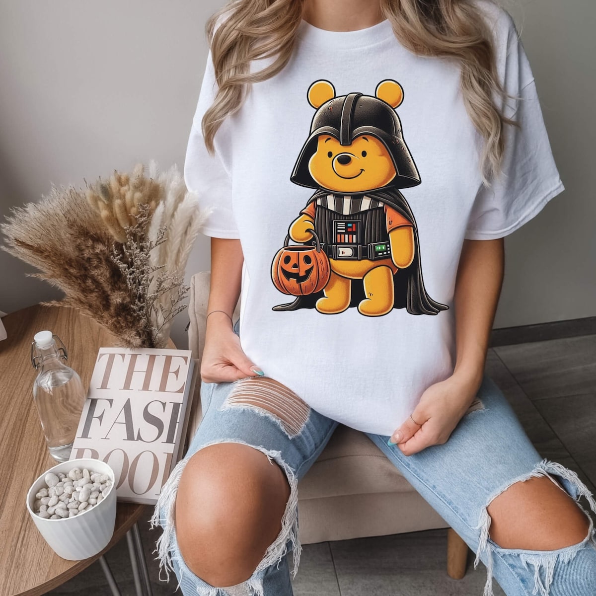 Winnie the Pooh Darth Vader Halloween Vintage Shirt 2