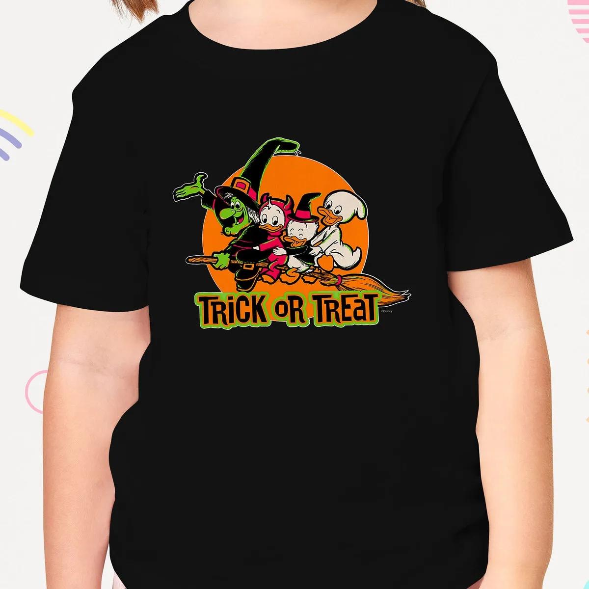 Witch Huey Dewey Louie Trick or Treat Halloween Shirt 5