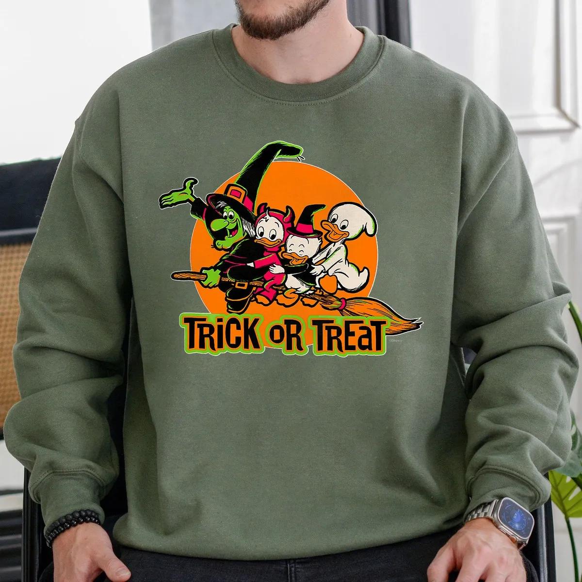 Witch Huey Dewey Louie Trick or Treat Halloween Shirt 6