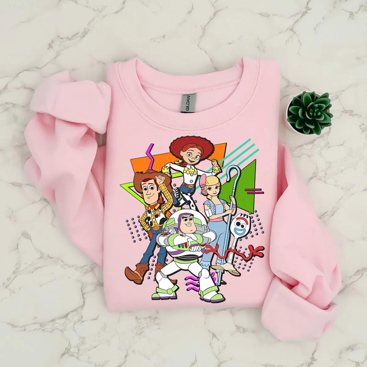 Woody Jessie Bo Peep Buzz Shirt Disney Toy Story Characters Squad Tee 3