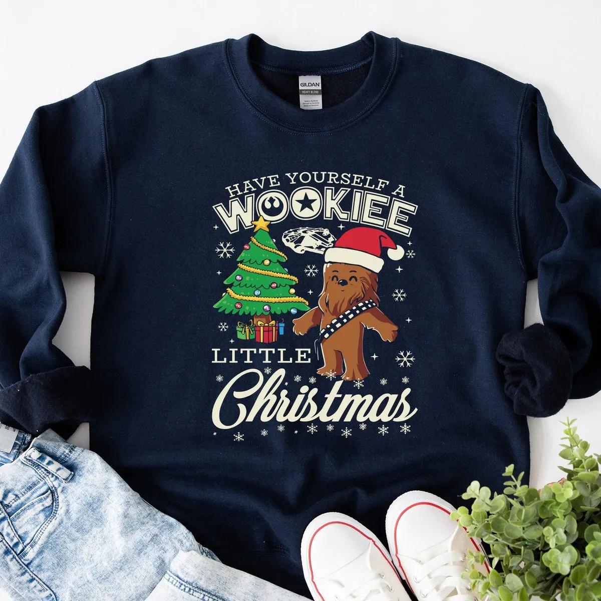 Wookiee Little Christmas Star Wars Shirt 2 1