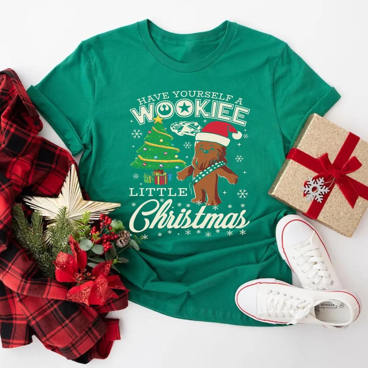 Wookiee Little Christmas Star Wars Shirt 4 1