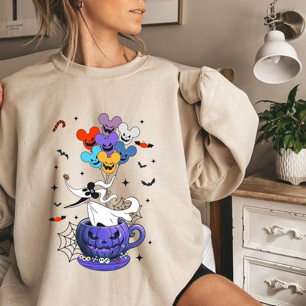 Zero Tea Cup Halloween Shirt The Nightmare Before Christmas Tee 1