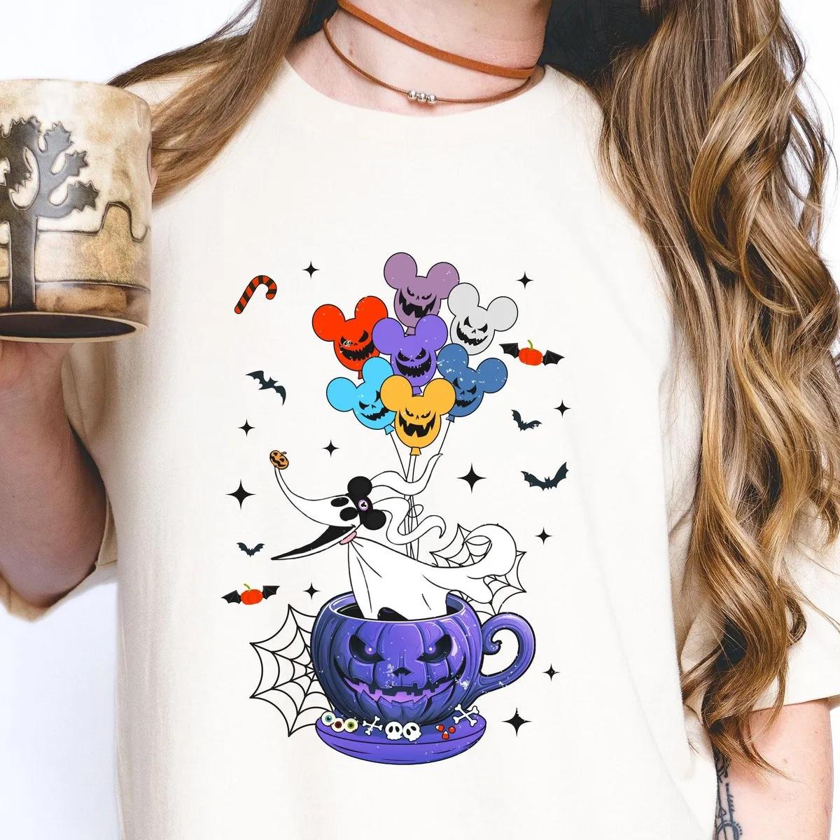 Zero Tea Cup Halloween Shirt The Nightmare Before Christmas Tee 2