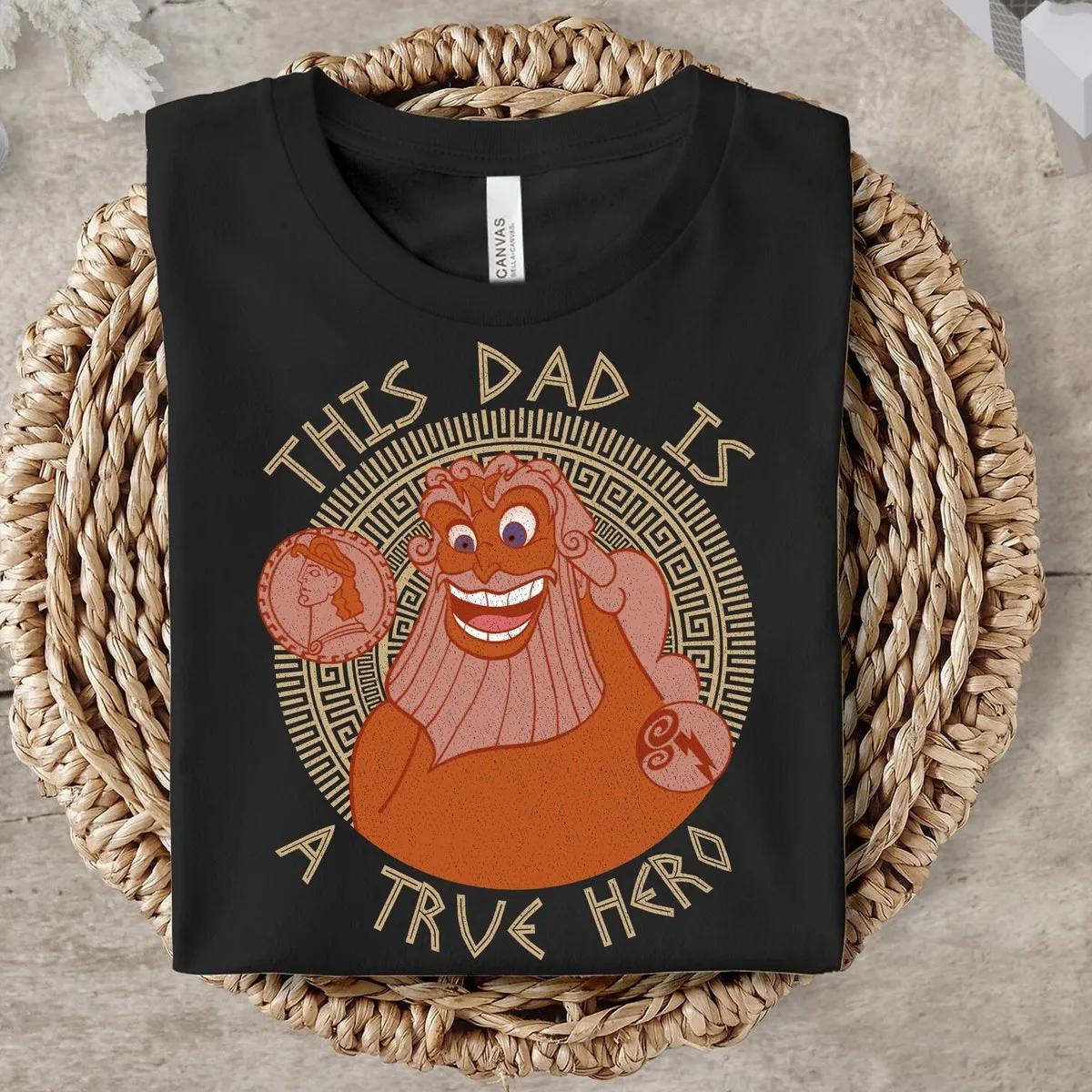 Zeus This Dad Is A True Hero Greek Background Shirt 4