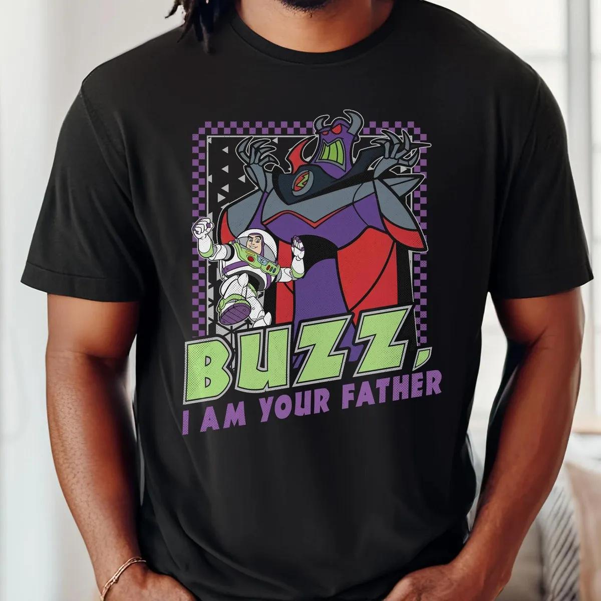 Zurg And Buzz I Am Your Father Checkerboard Shirt 1