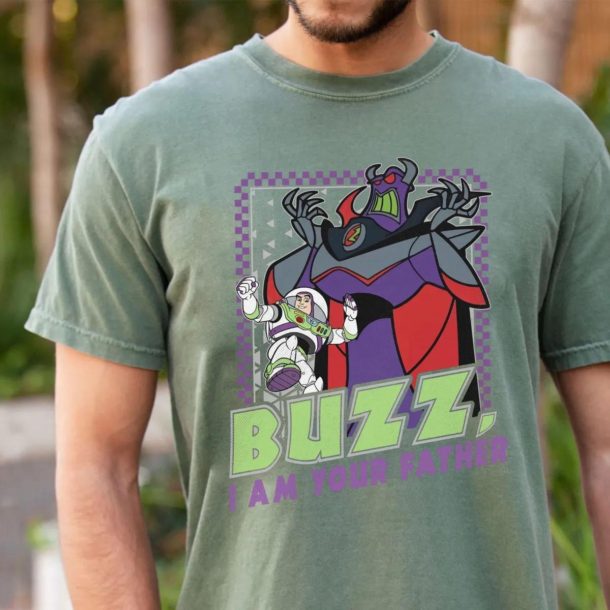 Zurg And Buzz I Am Your Father Checkerboard Shirt 2