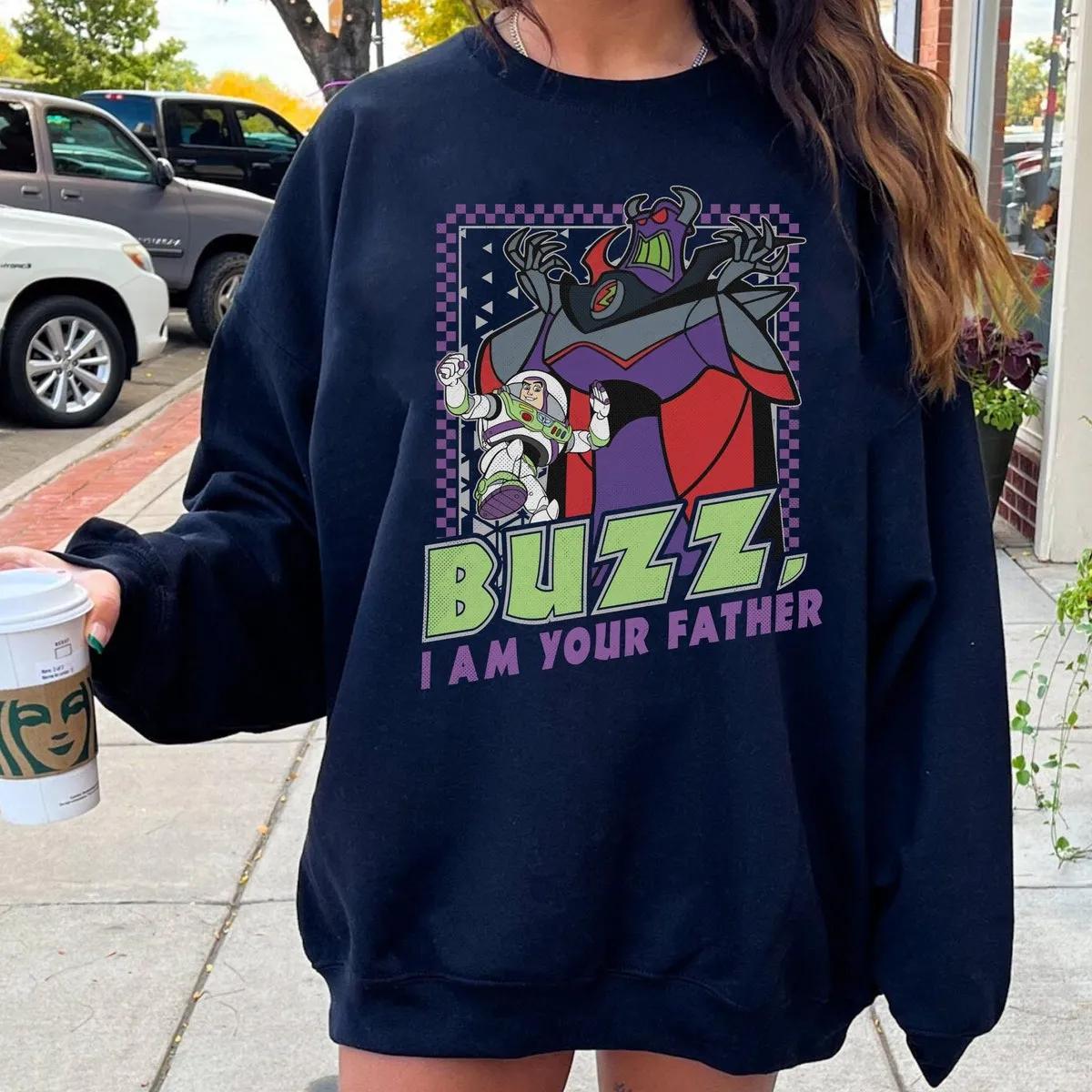 Zurg And Buzz I Am Your Father Checkerboard Shirt 3