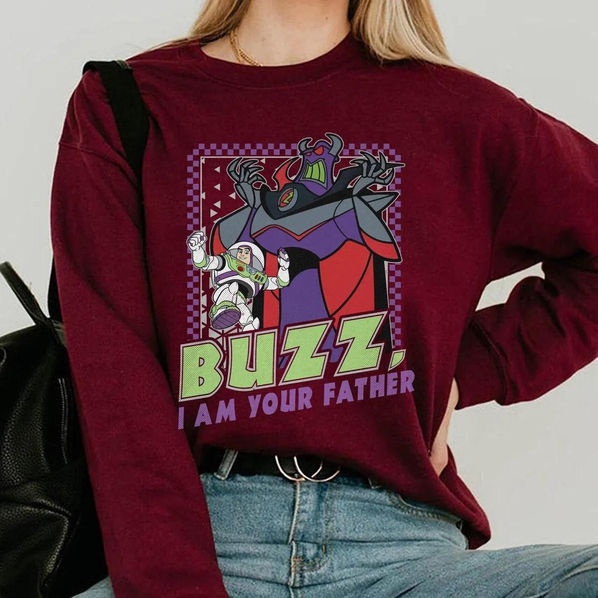 Zurg And Buzz I Am Your Father Checkerboard Shirt 4