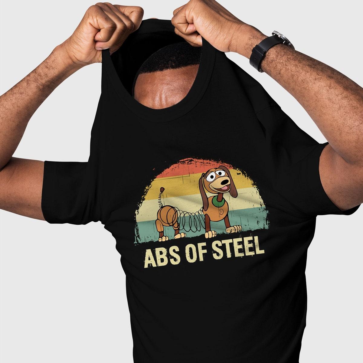 Abs Of Steel Toy Story Dog Slinky Vintage Retro Shirt 2