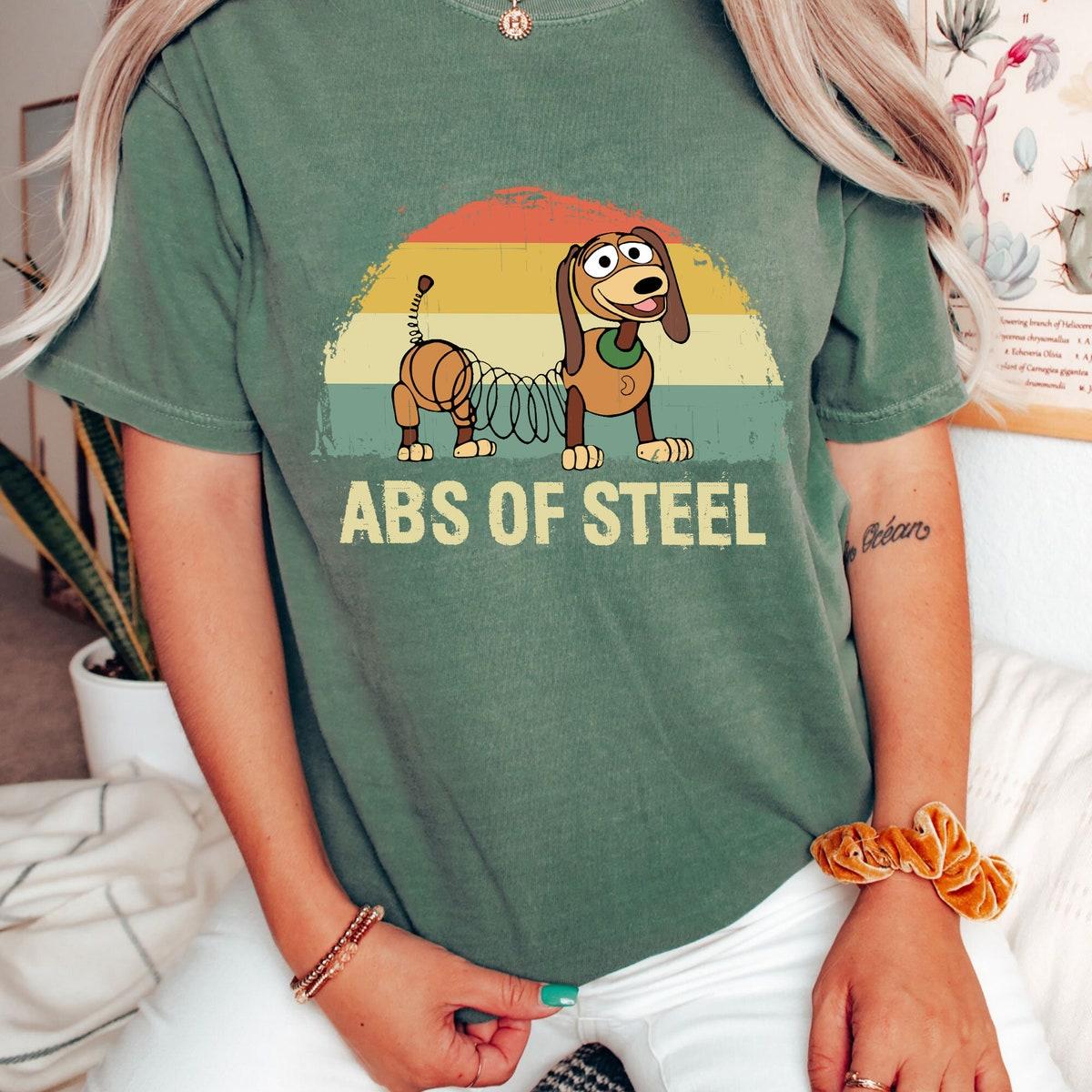 Abs Of Steel Toy Story Dog Slinky Vintage Retro Shirt 4