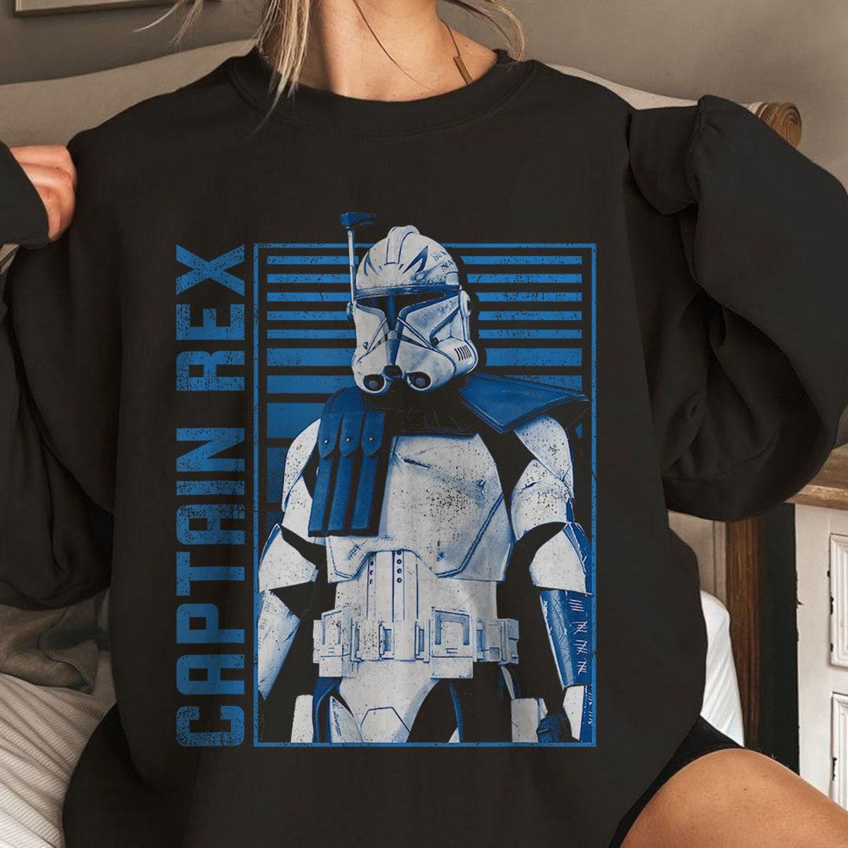 Ahsoka Captain Rex Vintage Rebel Fighter Poster Shirt 2