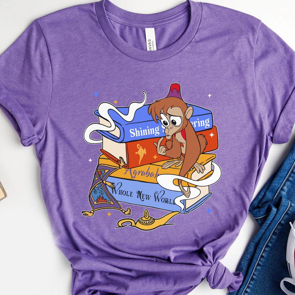 Aladdin Abu With Books Disney Aladdin Shirt 2