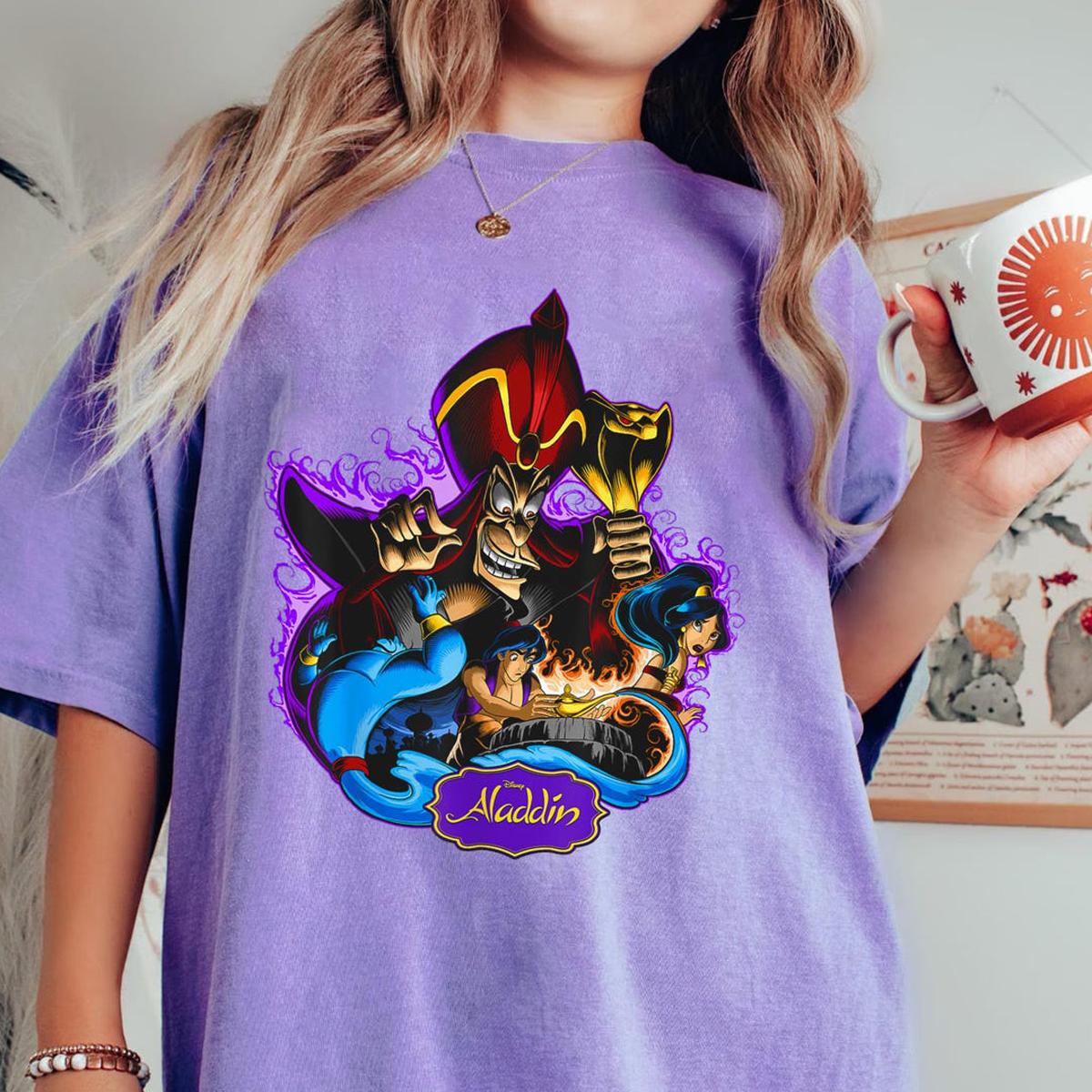 Aladdin Graphic Art Aladdin Jafar Genie Jasmine Shirt 2