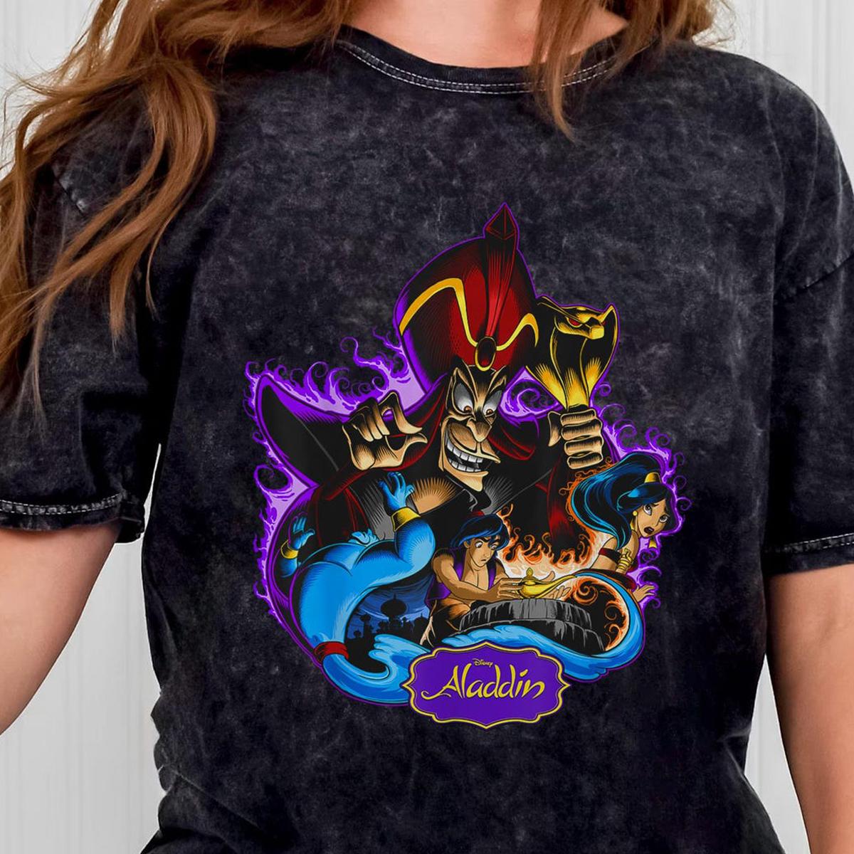 Aladdin Graphic Art Aladdin Jafar Genie Jasmine Shirt 3