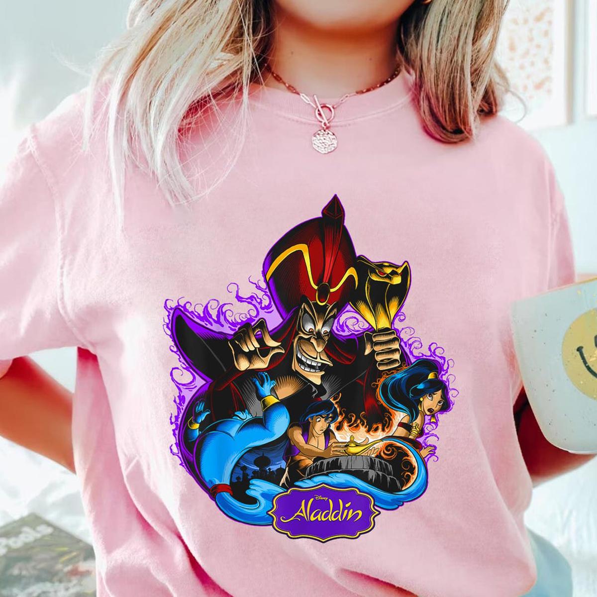 Aladdin Graphic Art Aladdin Jafar Genie Jasmine Shirt 4