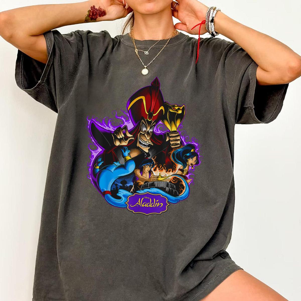 Aladdin Graphic Art Aladdin Jafar Genie Jasmine Shirt 5