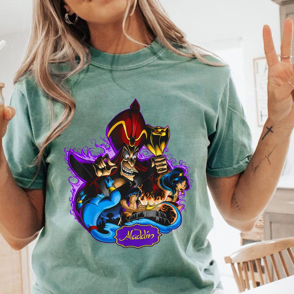 Aladdin Graphic Art Aladdin Jafar Genie Jasmine Shirt 6