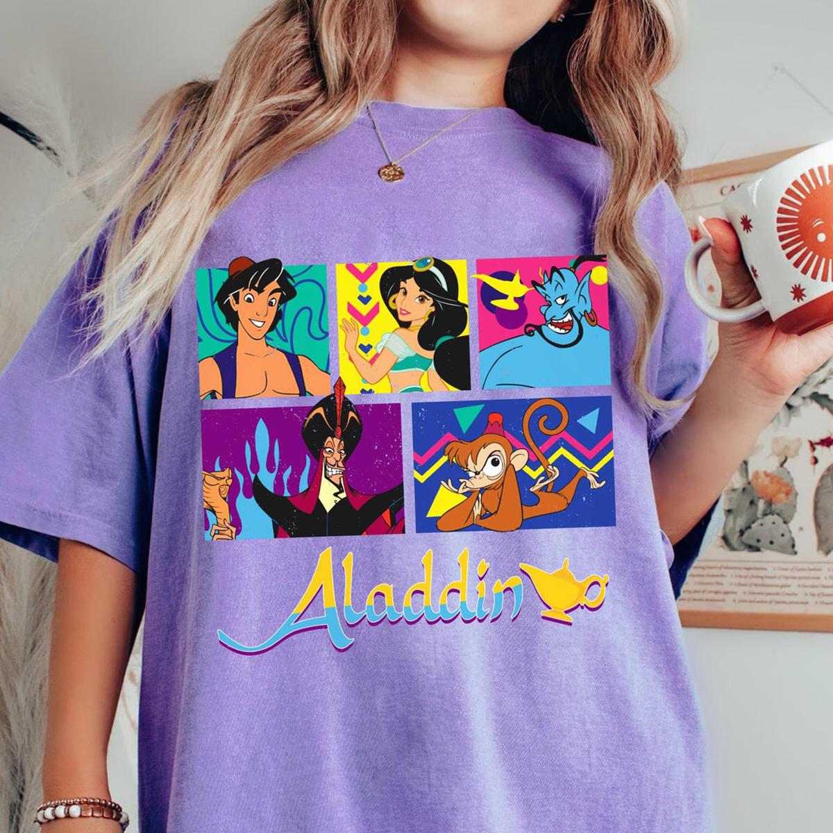 Aladdin Group Characters Jasmine Abu Genie Jafar Shirt 5