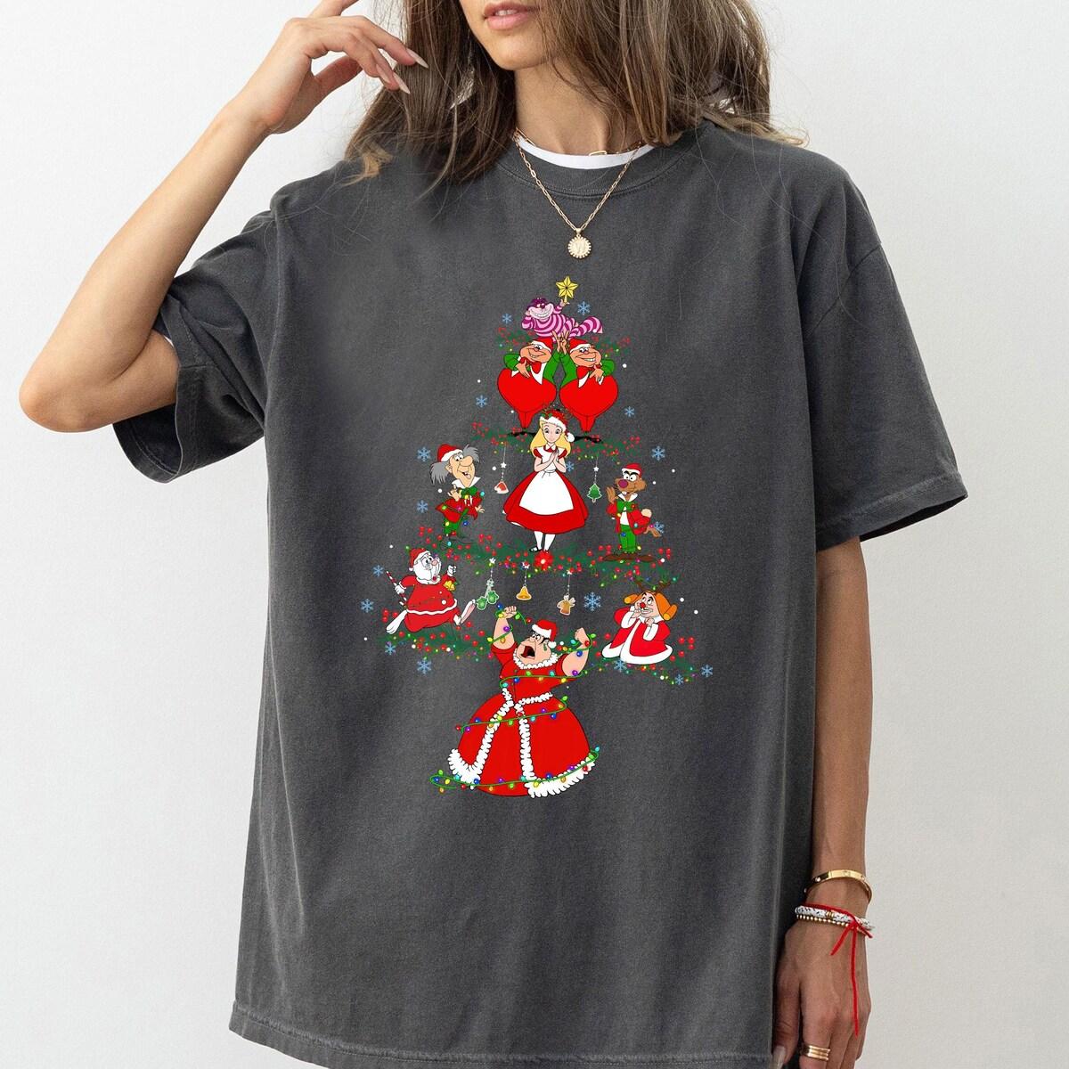 Alice In Wonderland Disney Christmas Tree Shirt 2