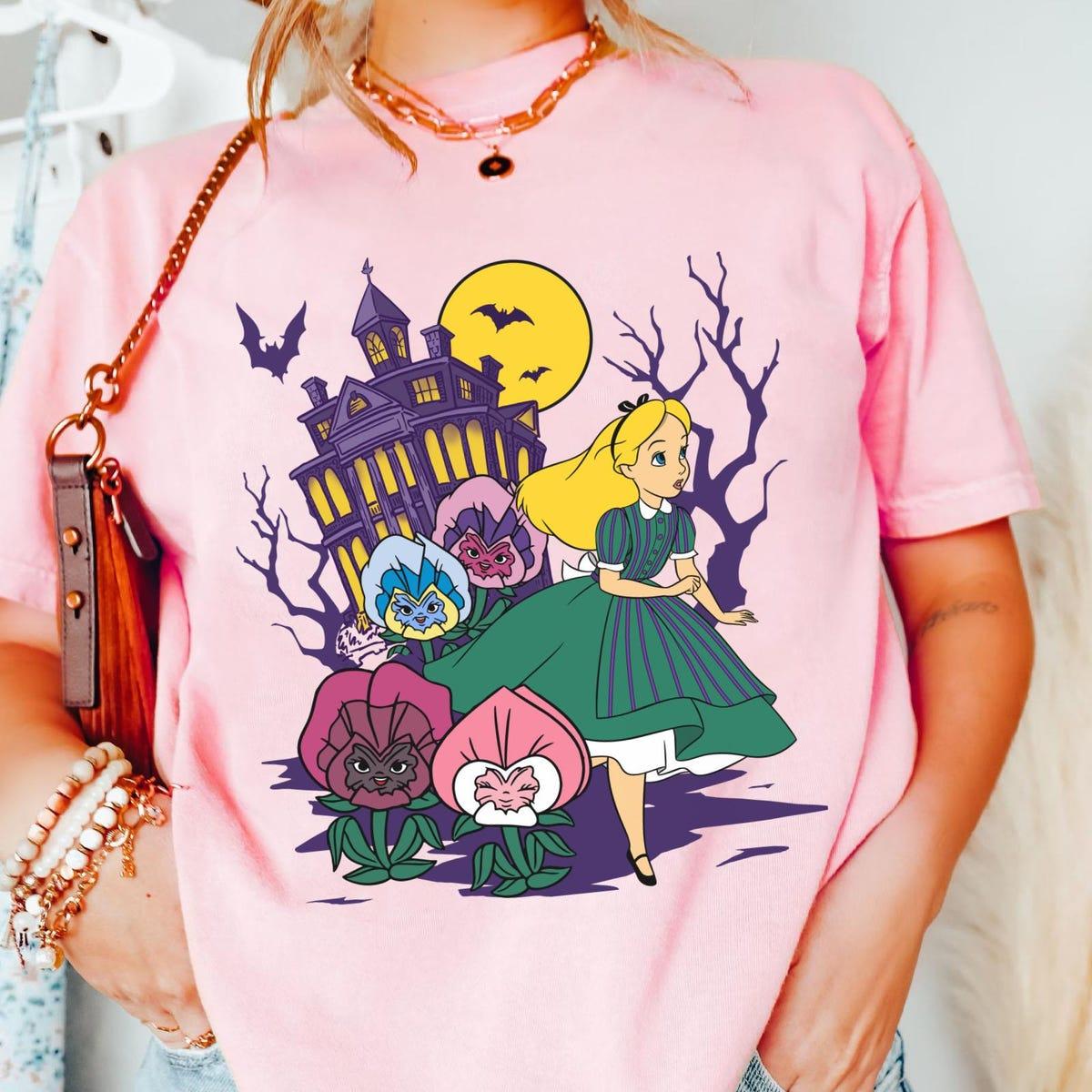 Alice In Wonderland Haunted Mansion Halloween Girls Shirt 4