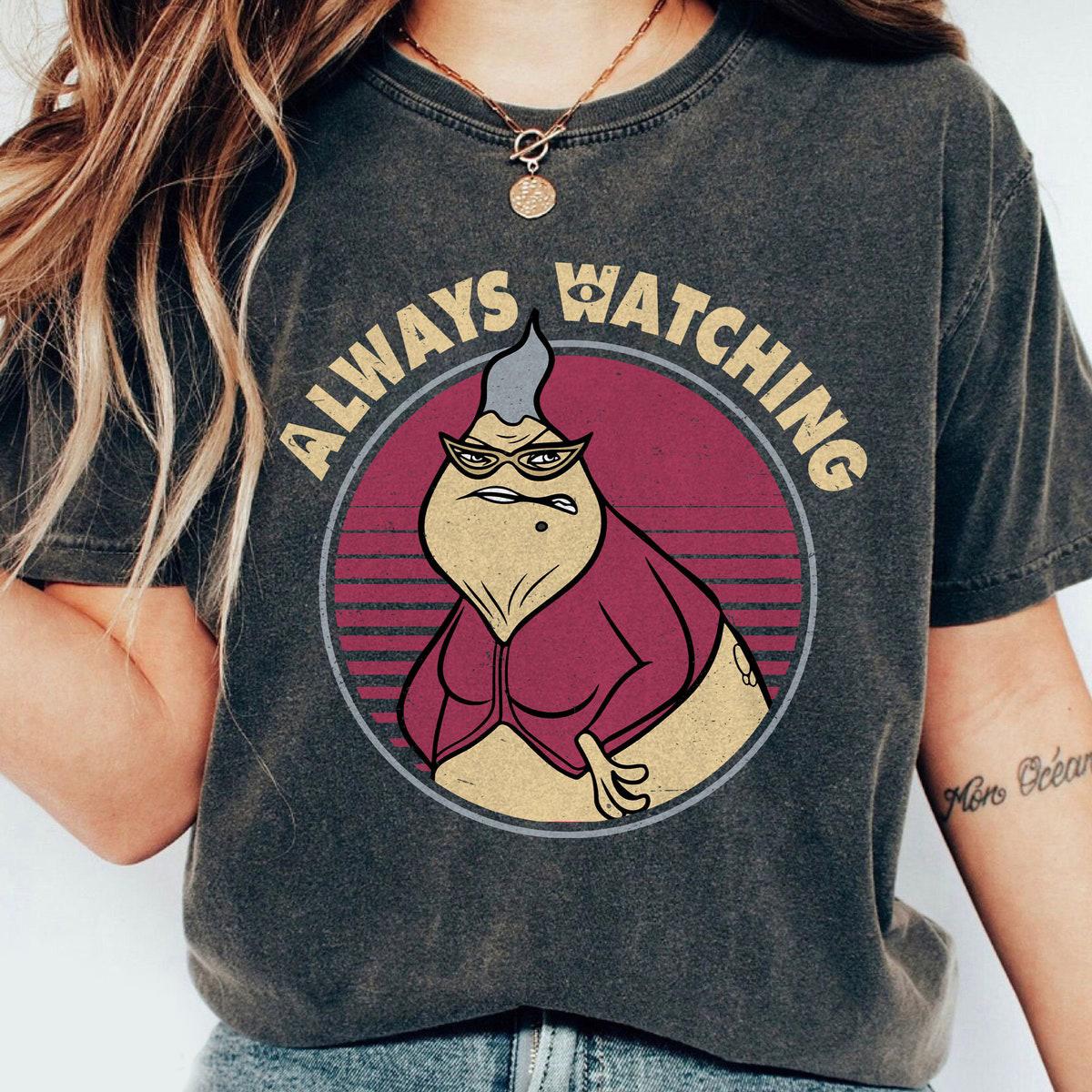 Always Watching Monsters Inc Roz Vintage Retro Shirt 1