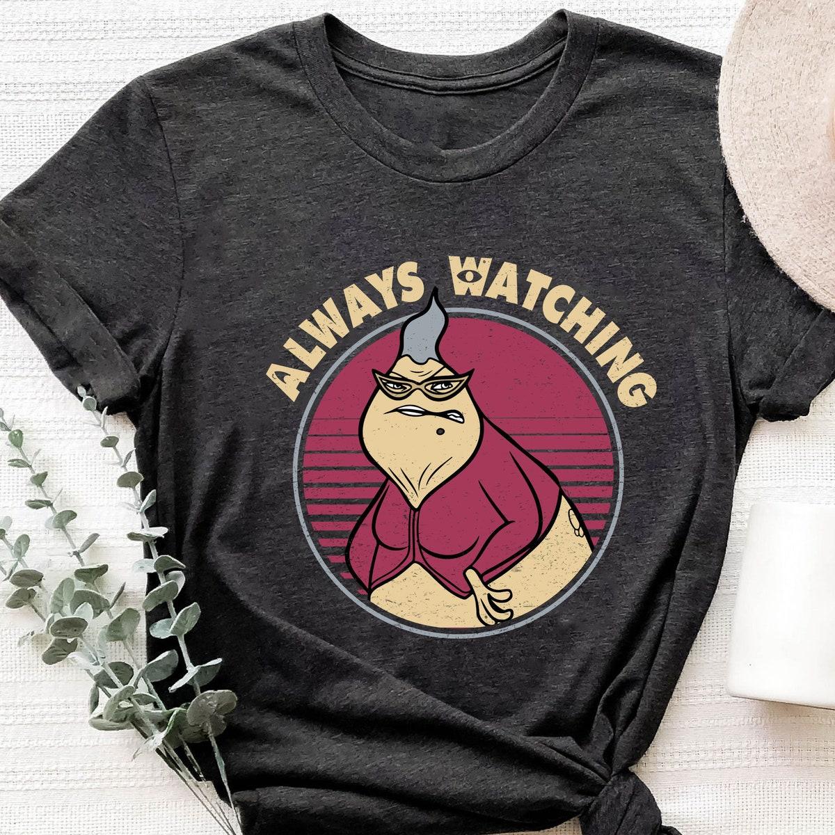 Always Watching Monsters Inc Roz Vintage Retro Shirt 3