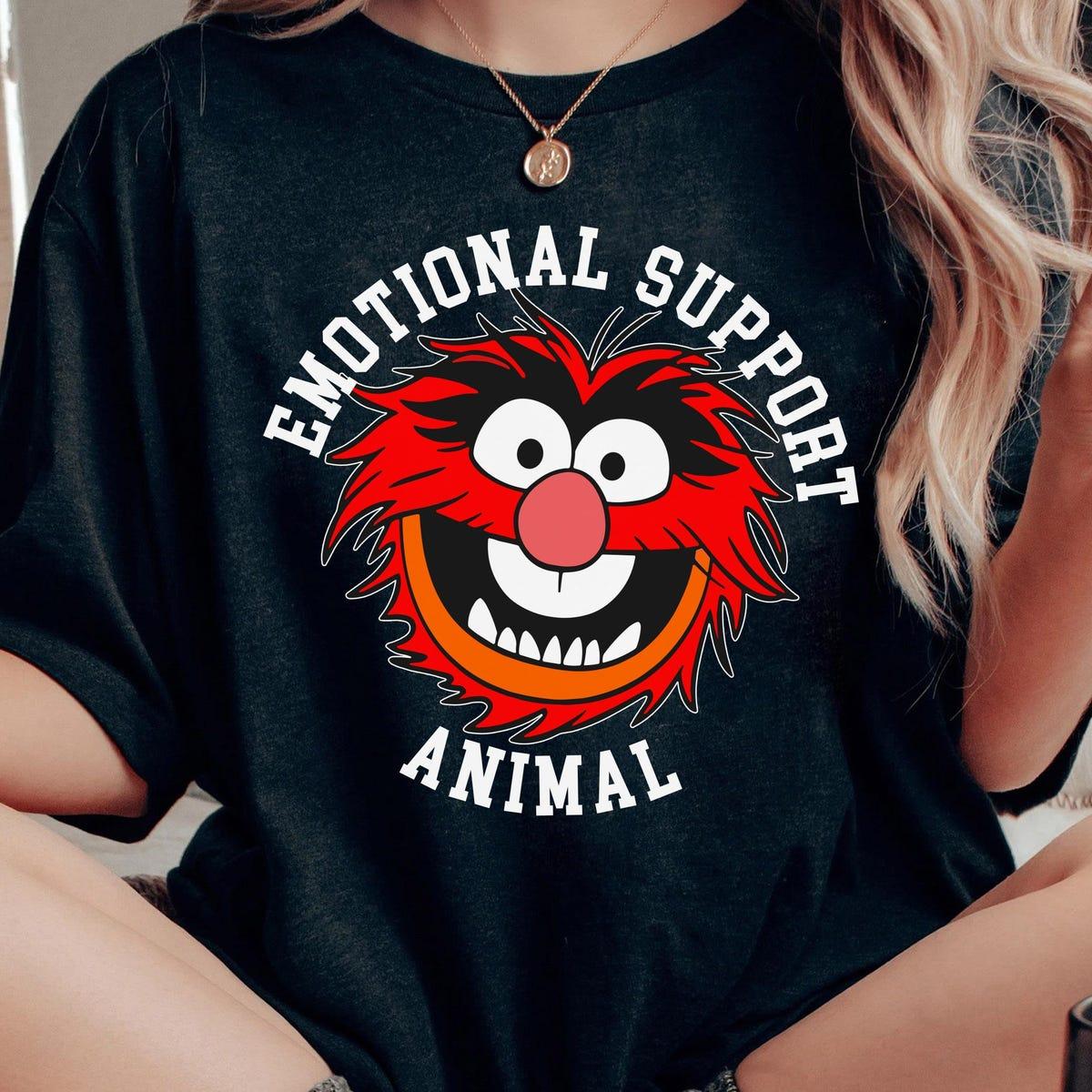 Animal Muppet Face Emotional Support Animal Shirt 2