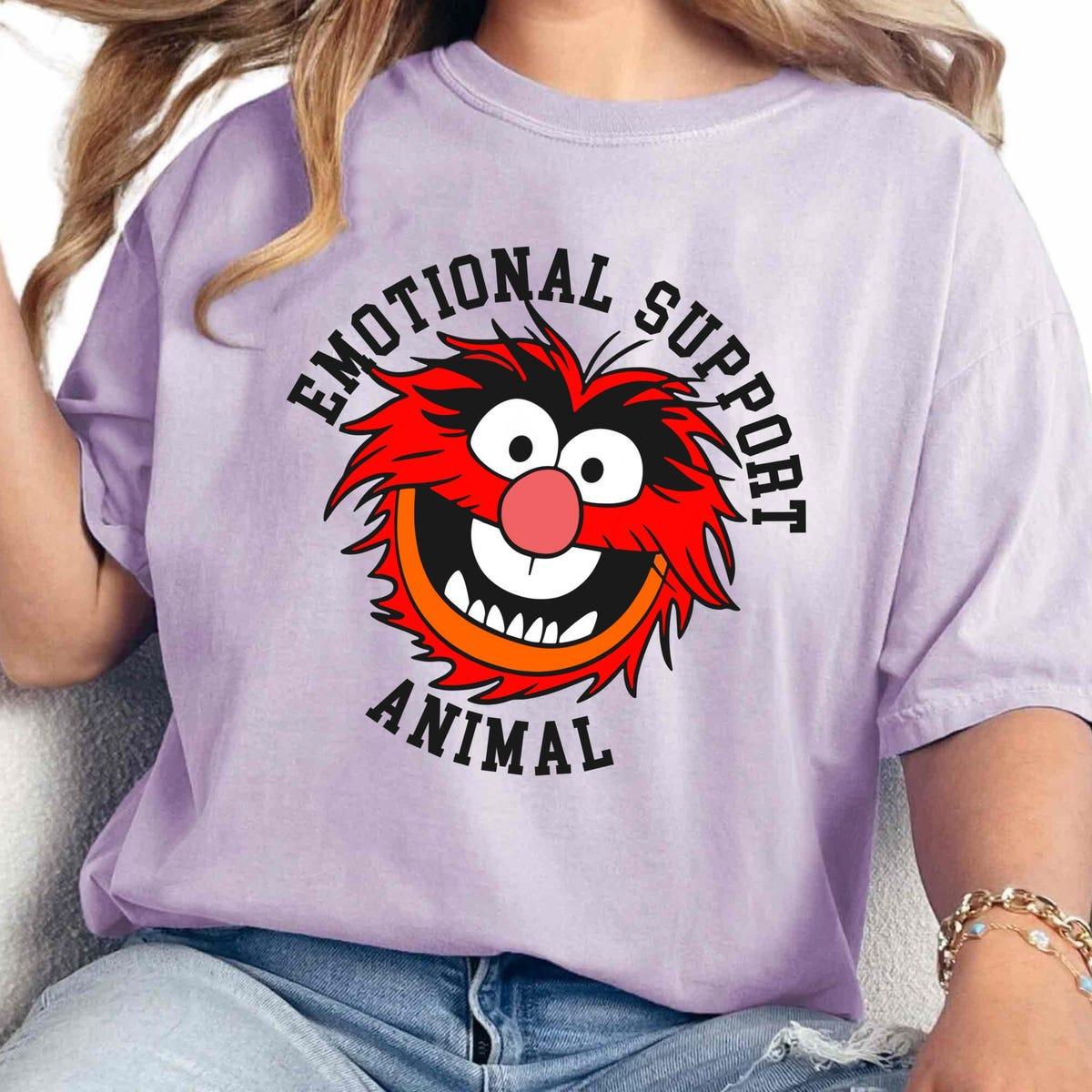 Animal Muppet Face Emotional Support Animal Shirt 3