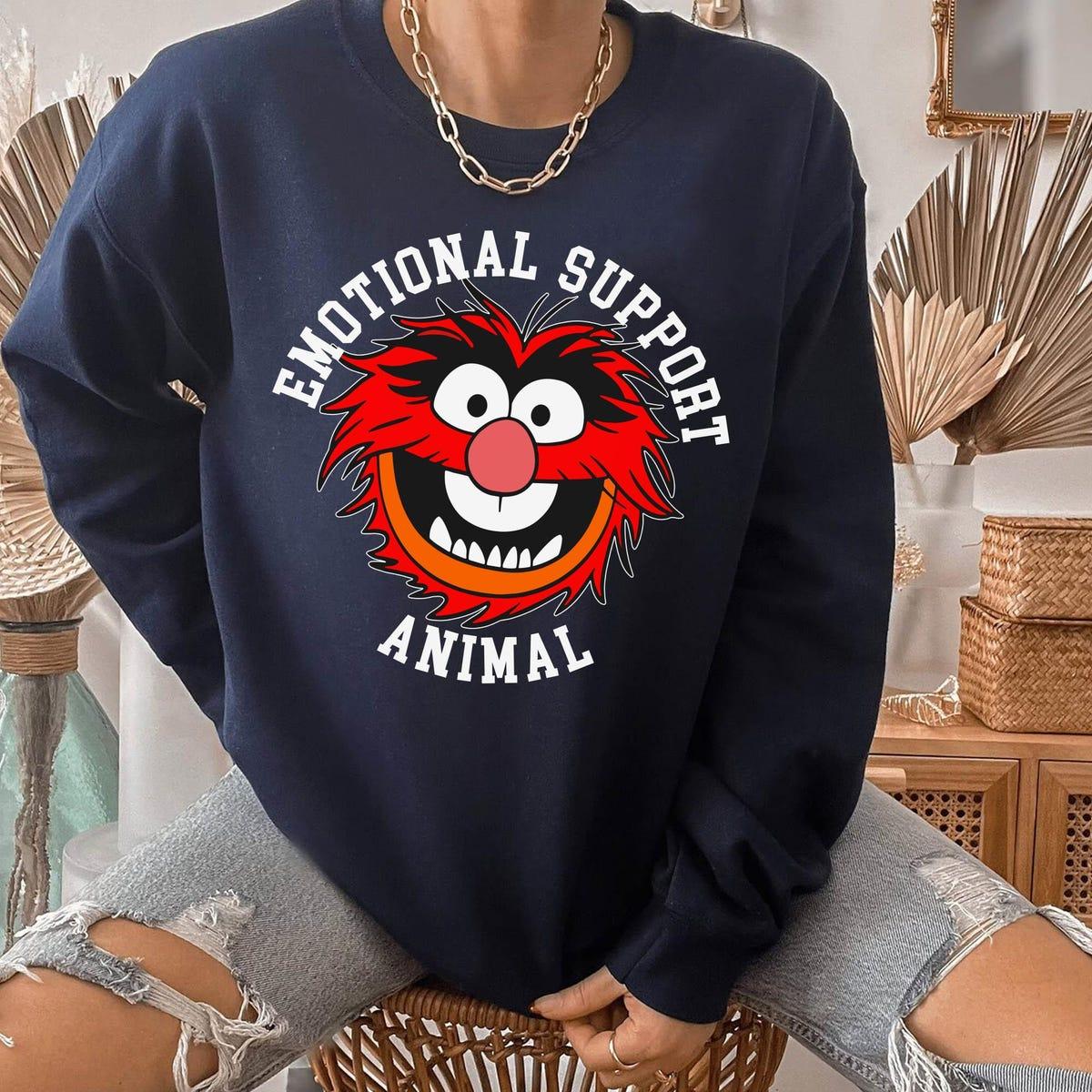 Animal Muppet Face Emotional Support Animal Shirt 4