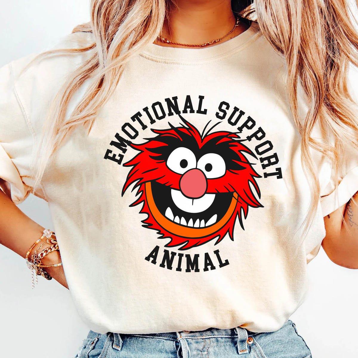 Animal Muppet Face Emotional Support Animal Shirt 5