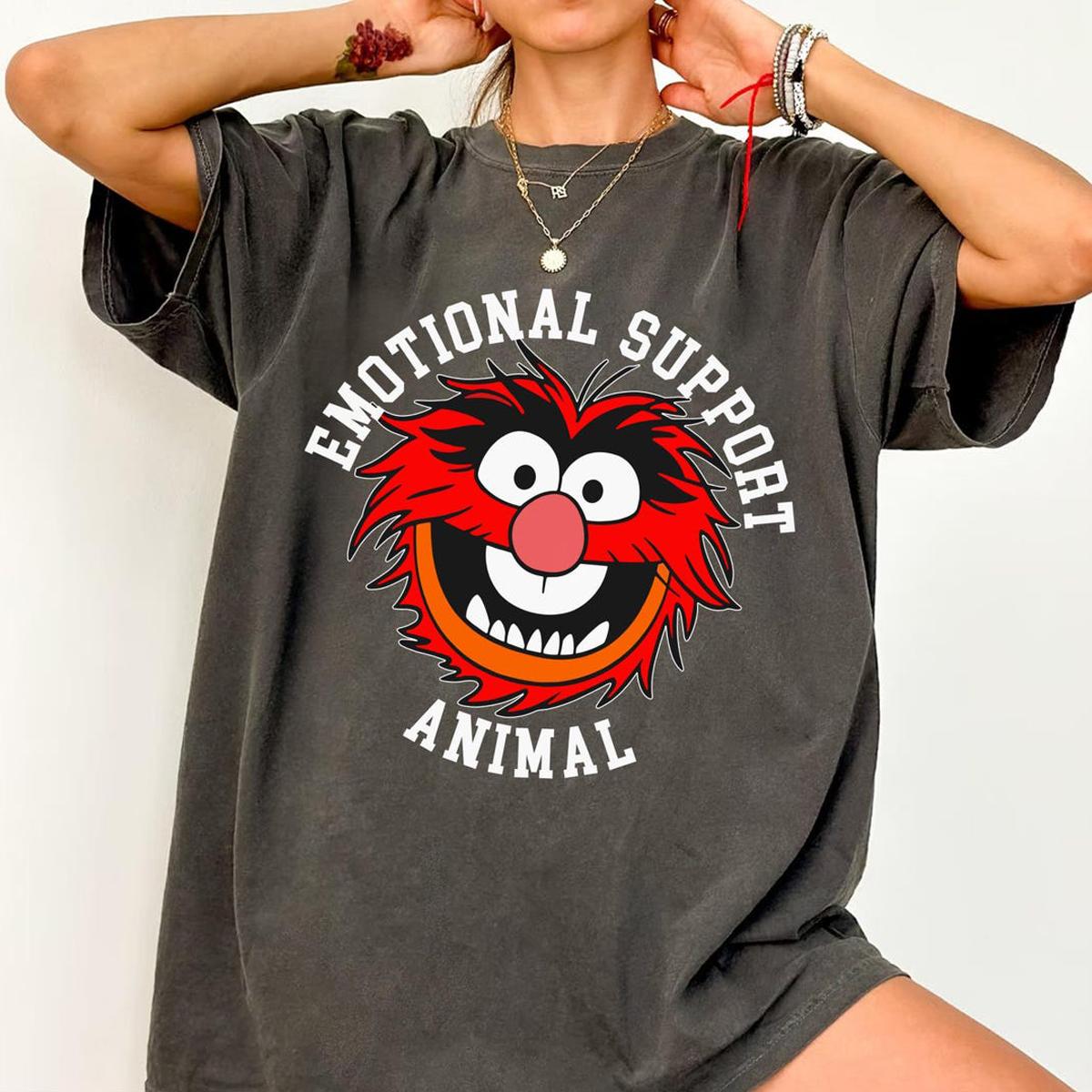 Animal Muppet Face Emotional Support Animal Shirt 6