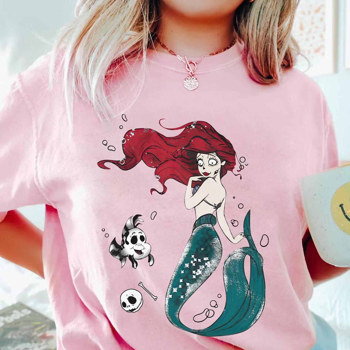 Ariel Flounder Costume Jack Skellington Sally Shirt 3