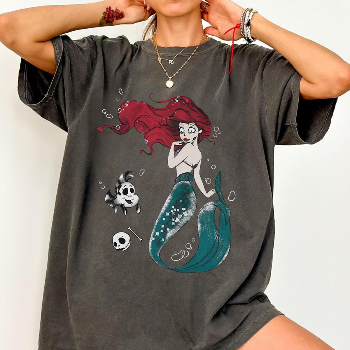 Ariel Flounder Costume Jack Skellington Sally Shirt 4