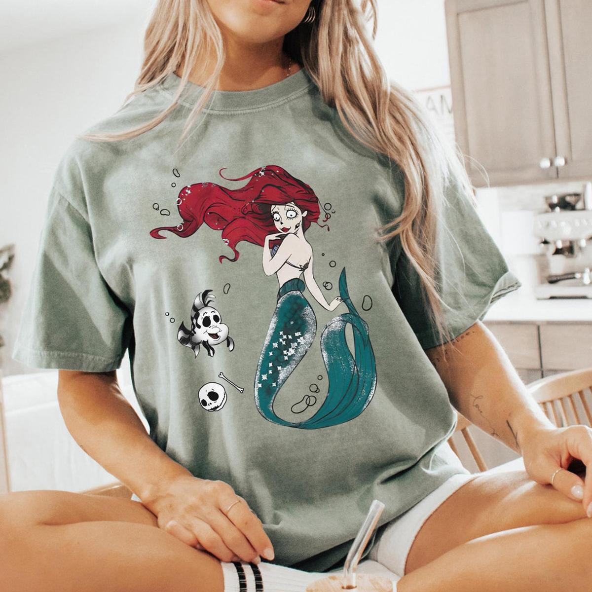 Ariel Flounder Costume Jack Skellington Sally Shirt 5