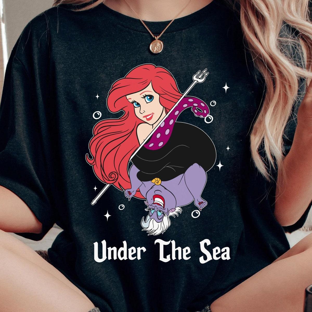 Ariel Princess Ursula Villains Under The Sea Shirt 1