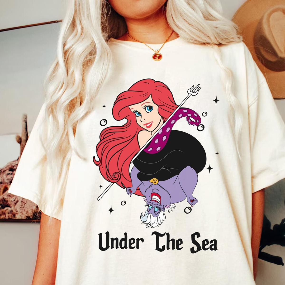 Ariel Princess Ursula Villains Under The Sea Shirt 2