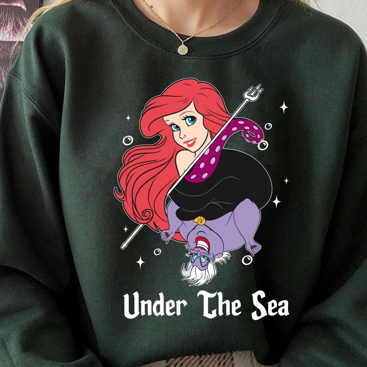 Ariel Princess Ursula Villains Under The Sea Shirt 3