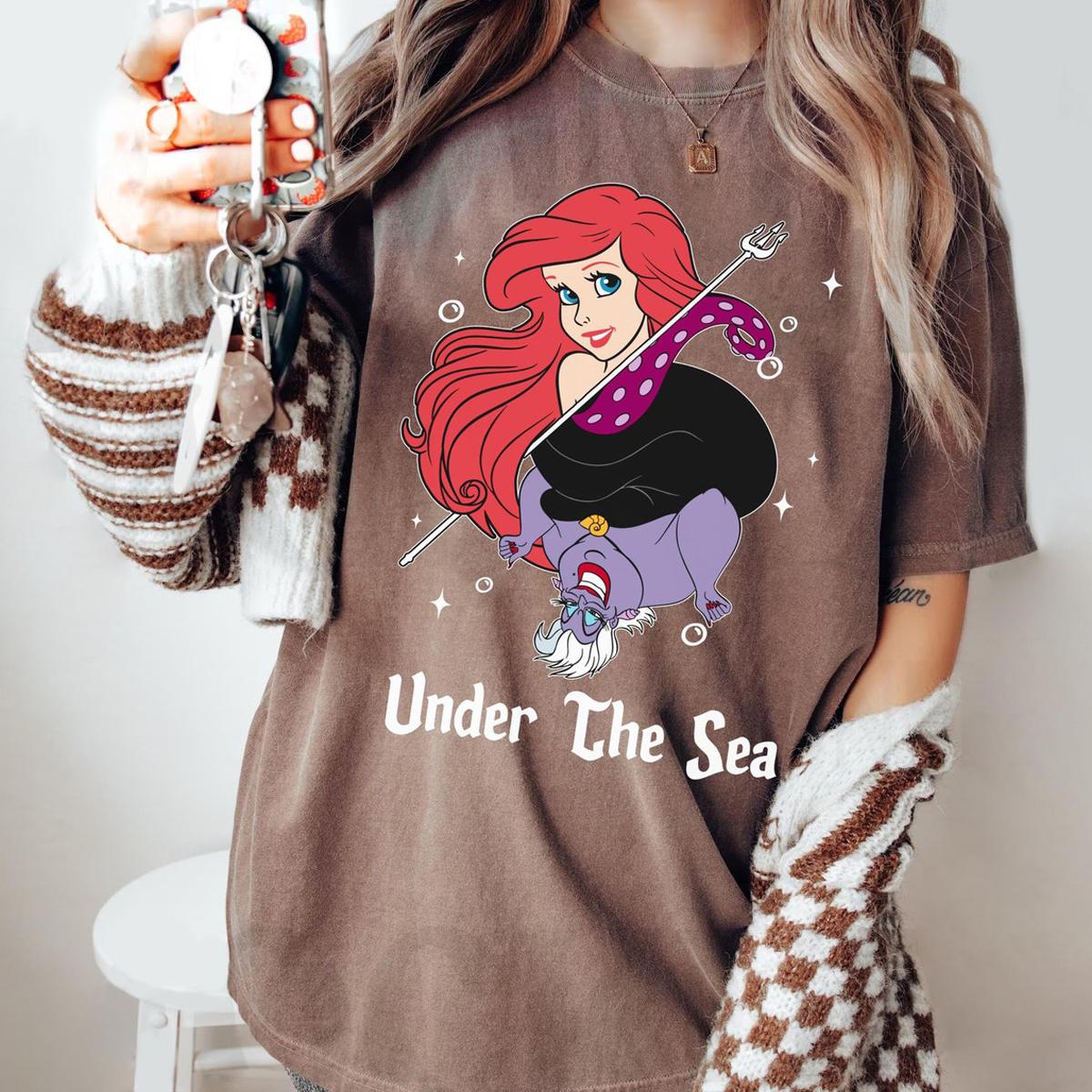 Ariel Princess Ursula Villains Under The Sea Shirt 4