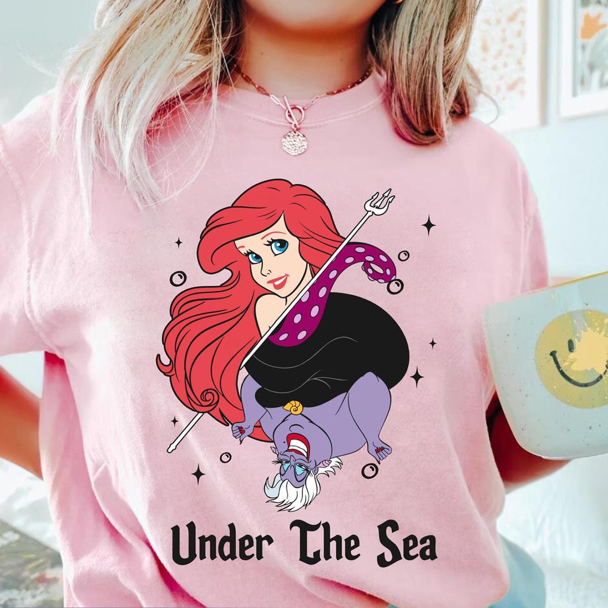 Ariel Princess Ursula Villains Under The Sea Shirt 5