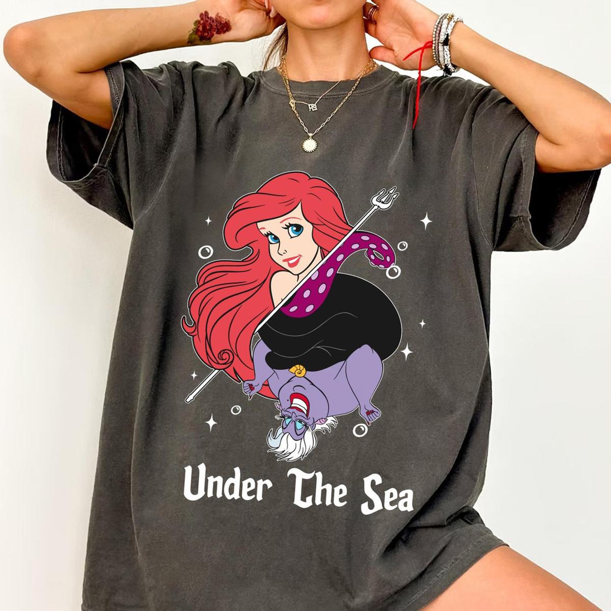 Ariel Princess Ursula Villains Under The Sea Shirt 6