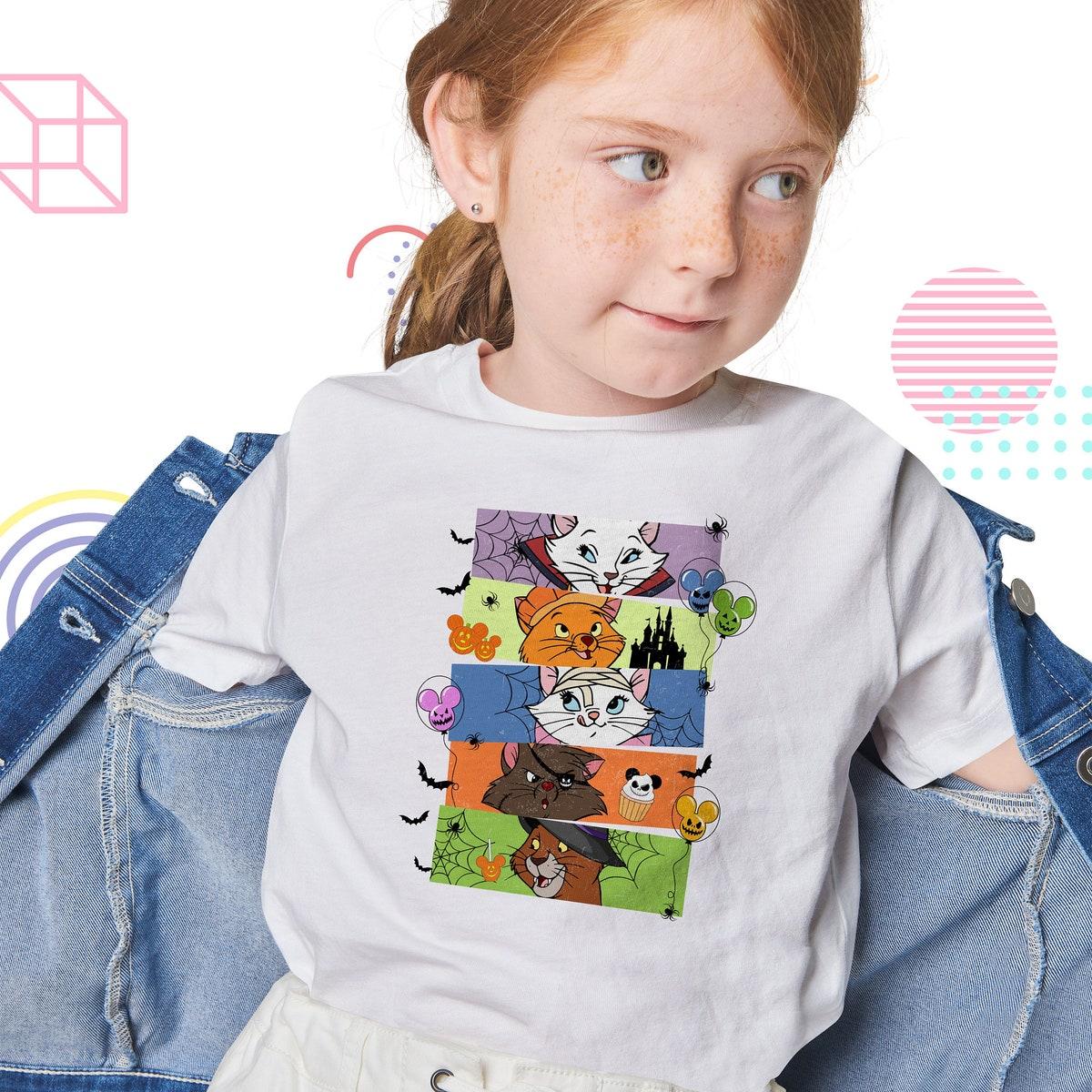 Aristocats Characters Halloween Horror Disney Shirt 4