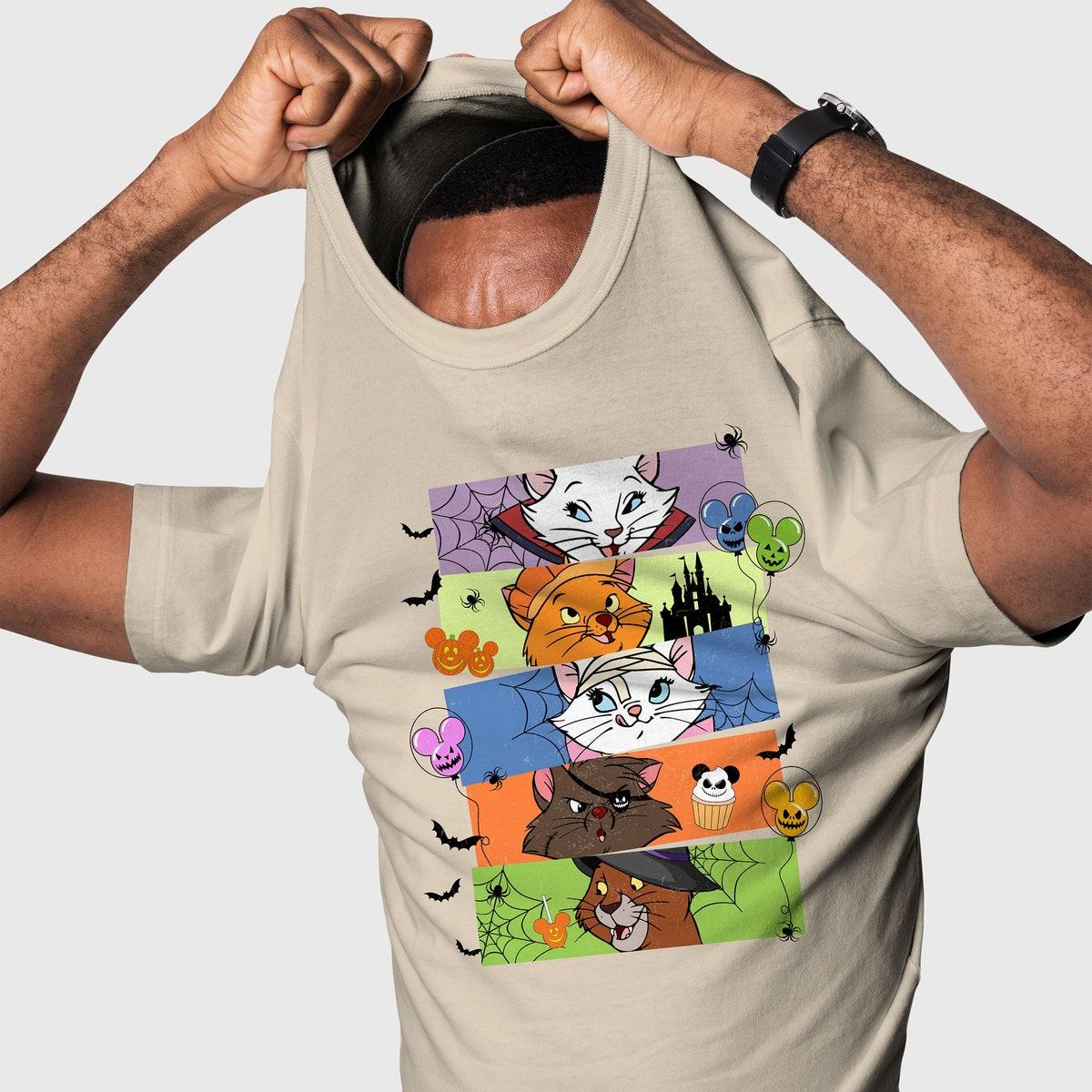 Aristocats Characters Halloween Horror Disney Shirt 5