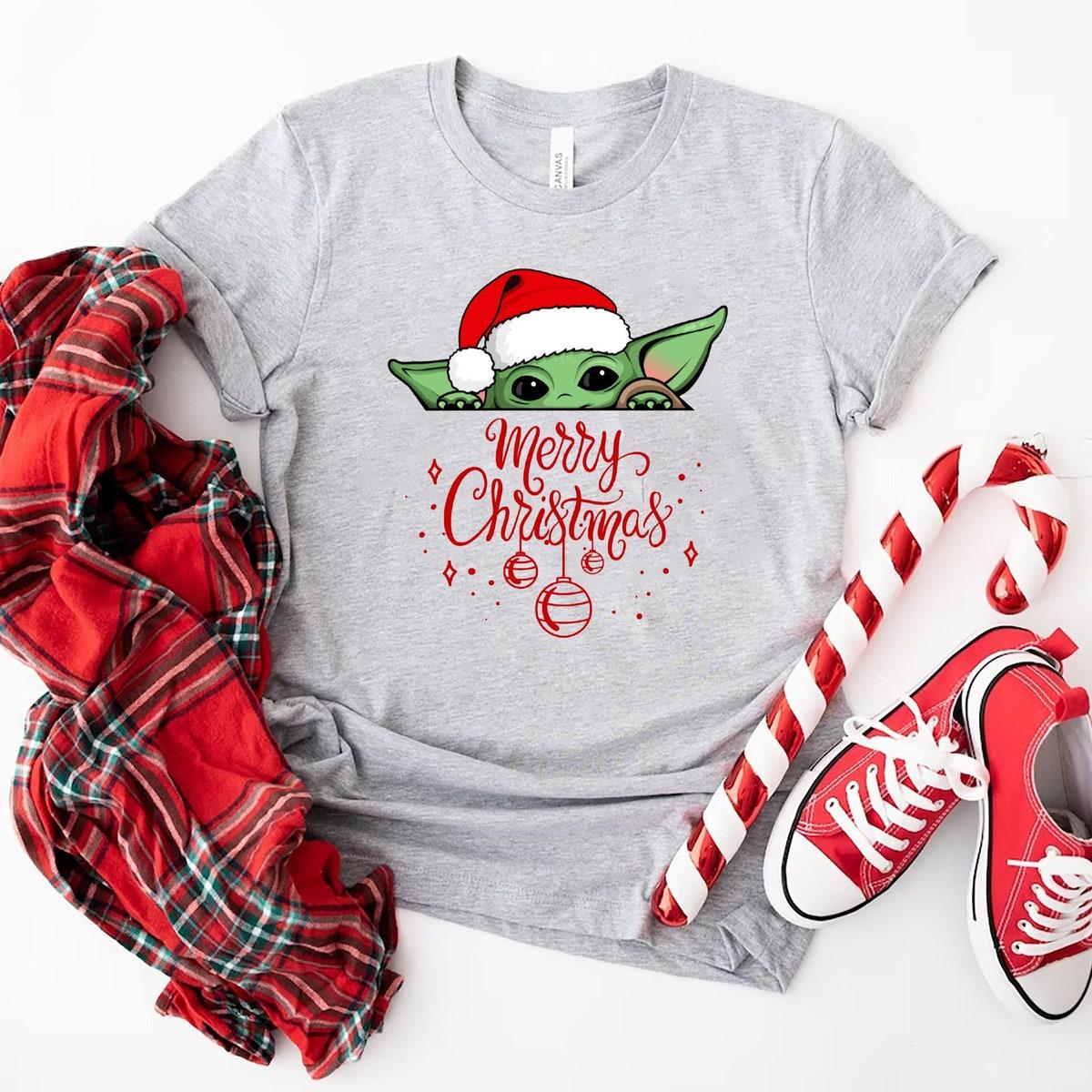 Baby Yoda Christmas Shirt 1