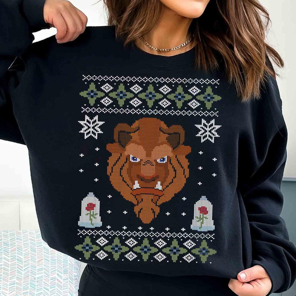 Beauty And The Beast Ugly Christmas Shirt 1