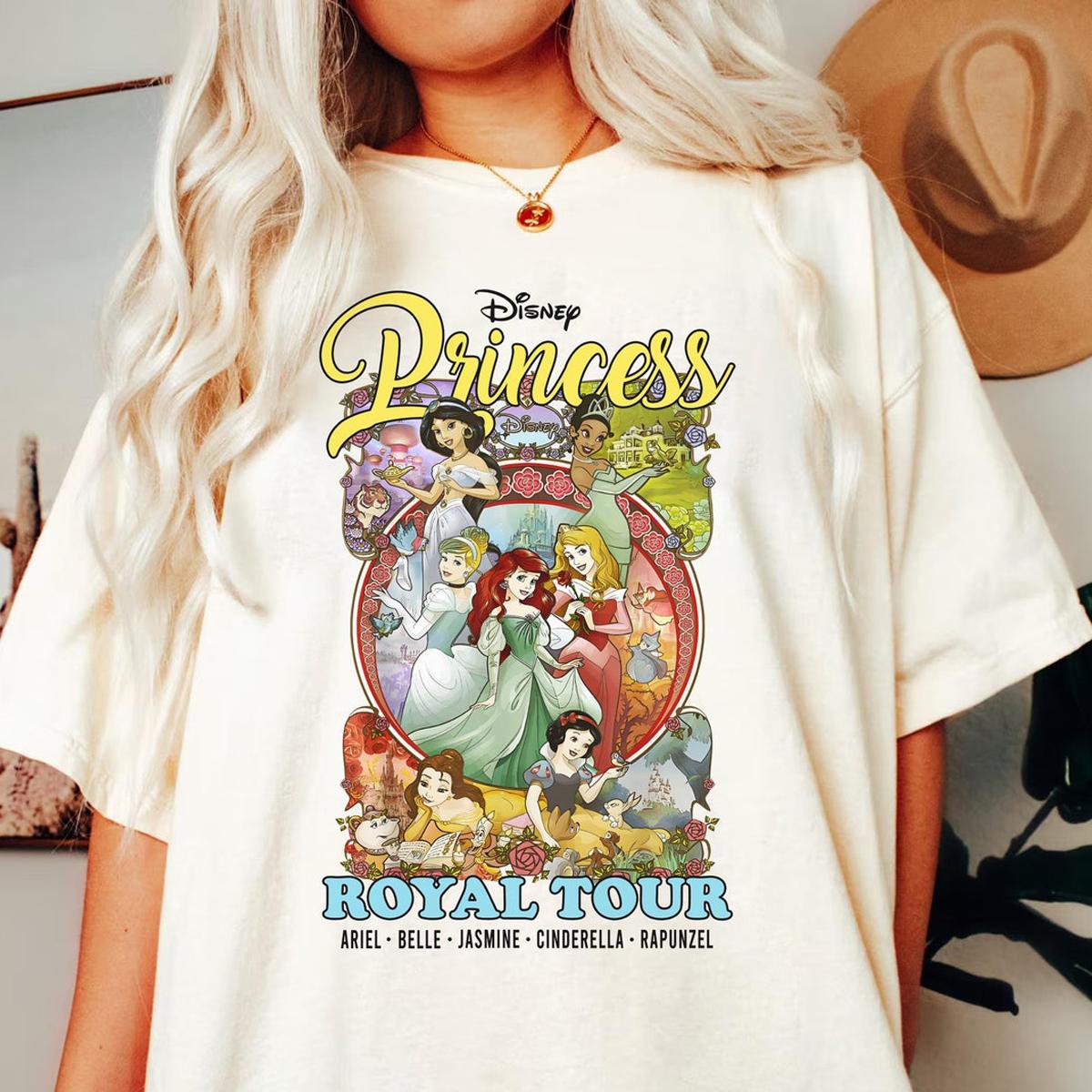 Belle Rapunzel Cinderella Jasmine Ariel Mineral Wash Shirt 2