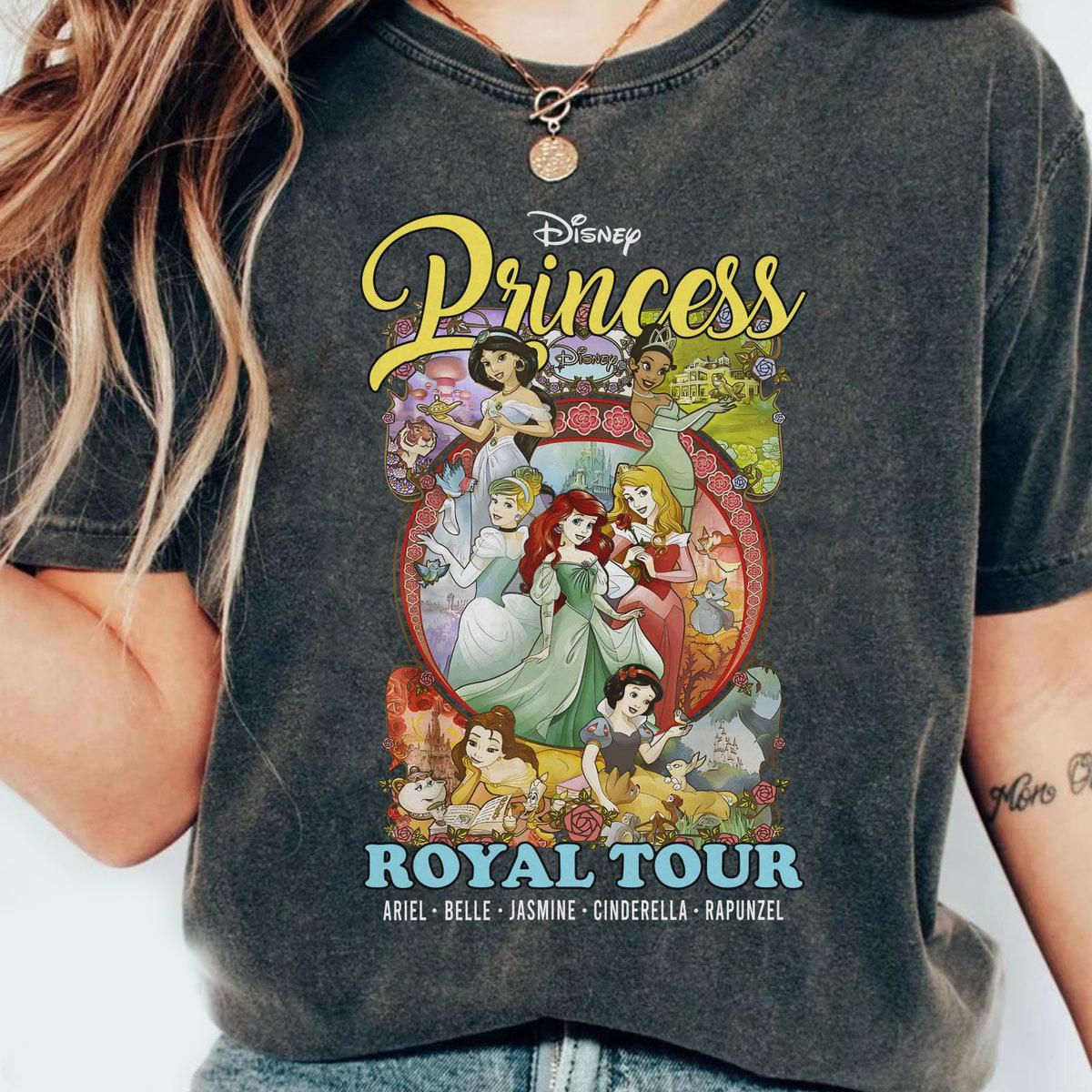 Belle Rapunzel Cinderella Jasmine Ariel Mineral Wash Shirt 5