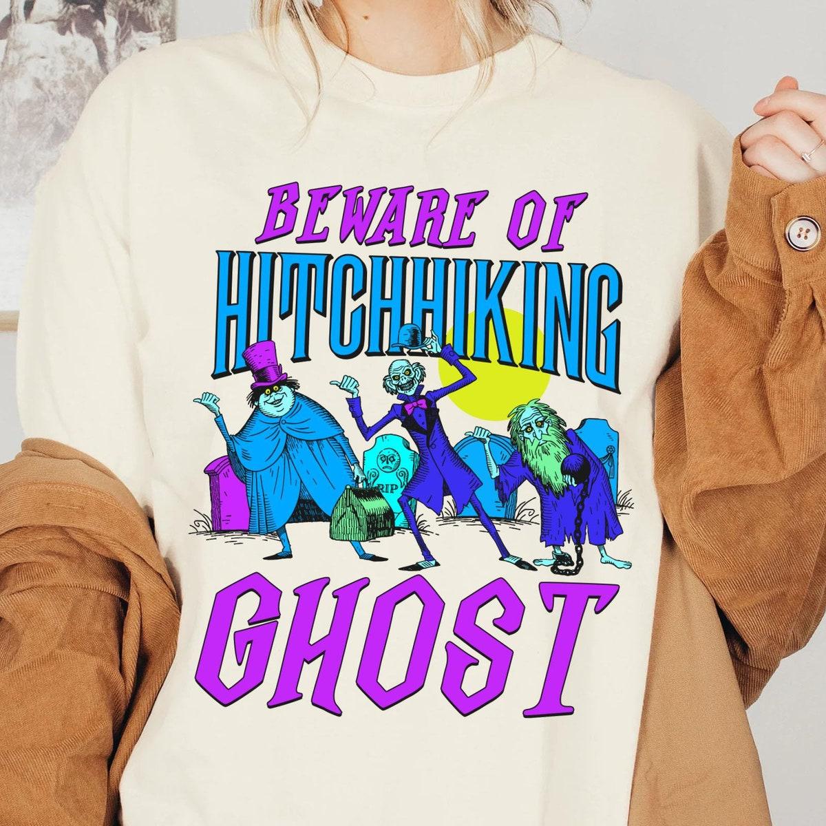 Beware Of Hitchhiking Ghost Haunted Mansion Shirt 3