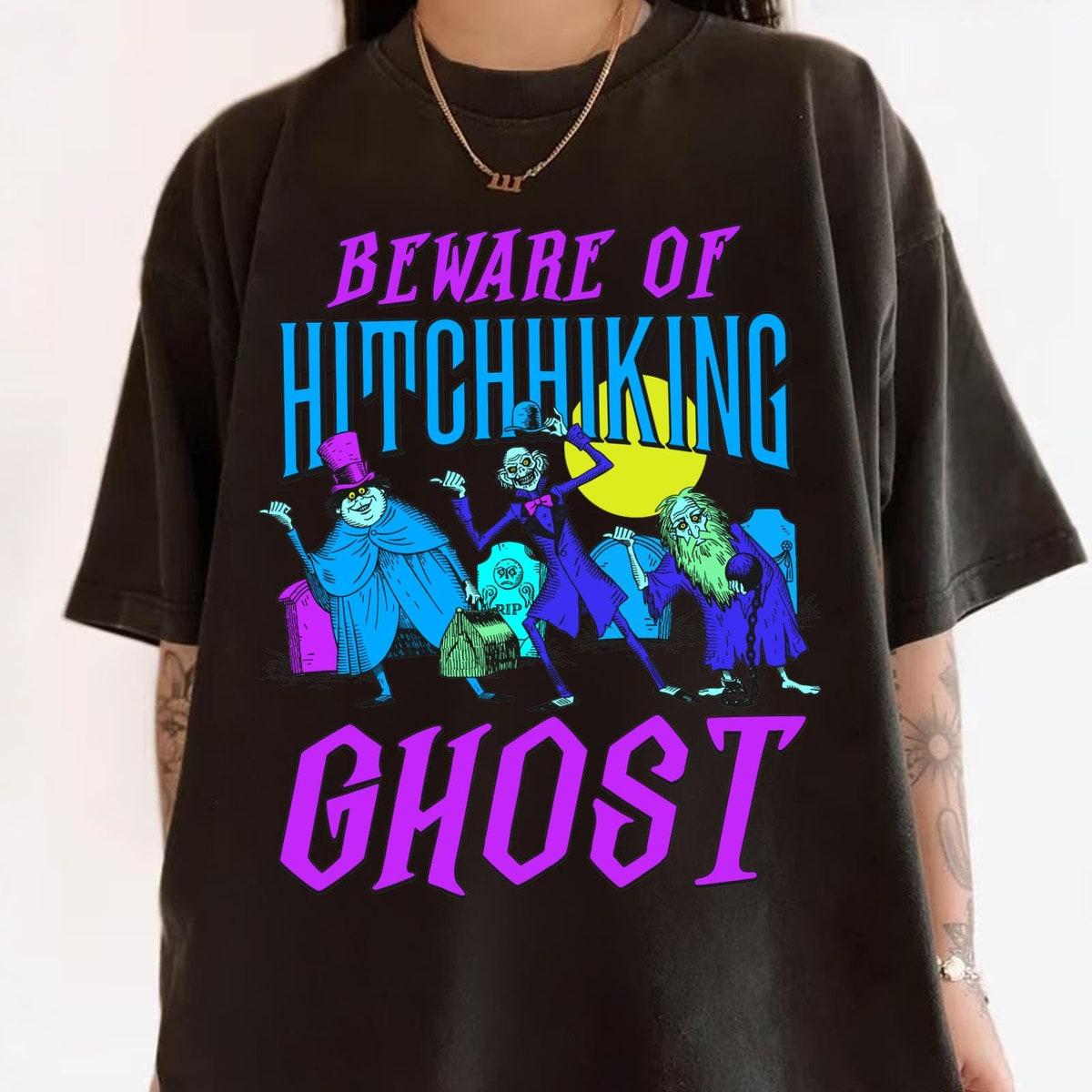 Beware Of Hitchhiking Ghost Haunted Mansion Shirt 4